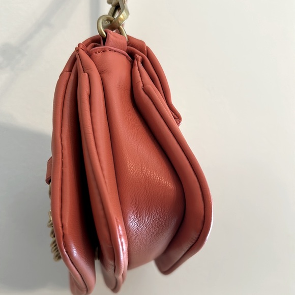 🆕Zara Mini Burnt Orange Faux Leather Crossbody - Picture 5 of 8